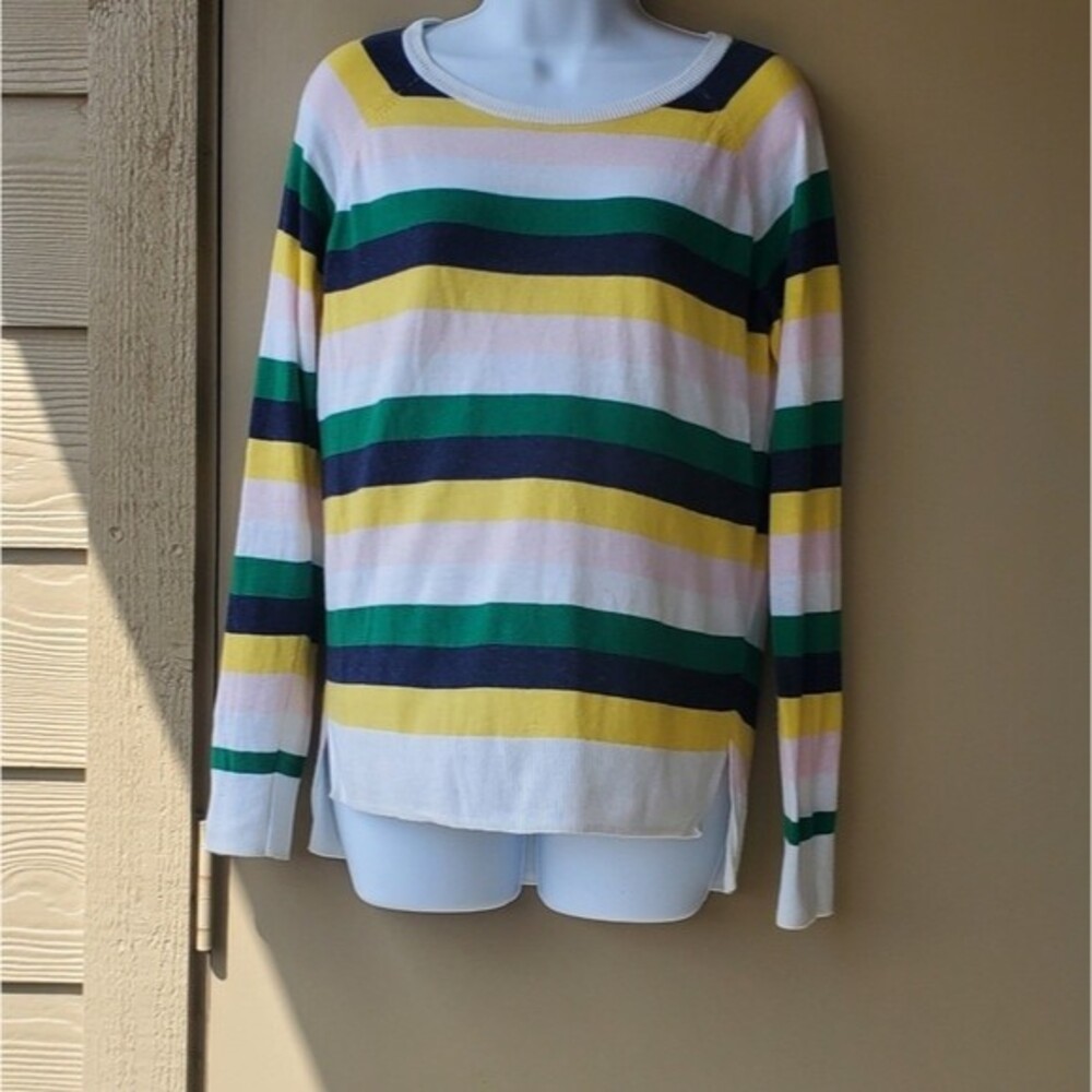 Old Navy women Multicolored Striped Long sleeve Sweater